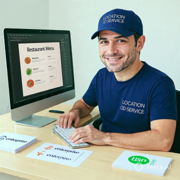 Création de Carte de Menu de Restaurant 