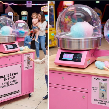 Location Machine à barbe à papa avec chariot